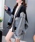 Denim patchwork cardigan